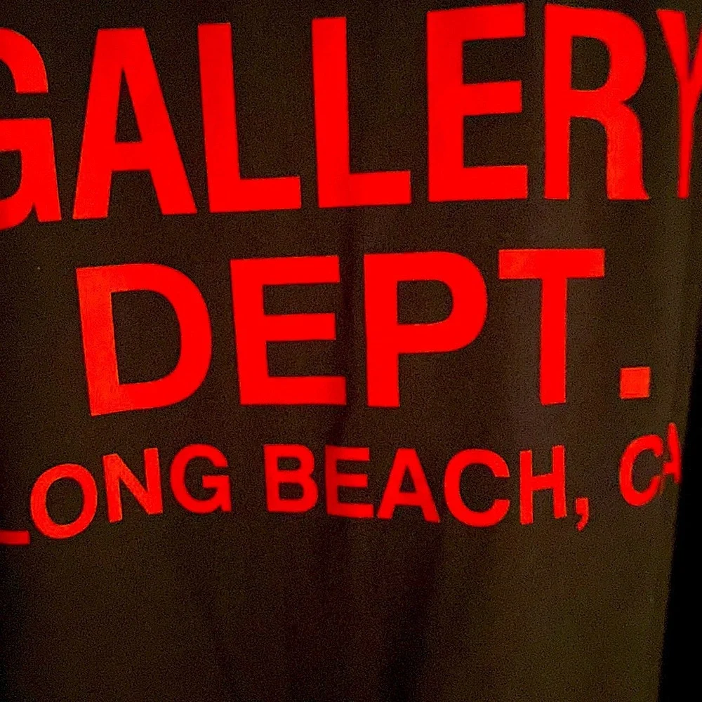 NWT RARE gallery dept. Boxy ANTIQUE BLACK handwritten “I m sad I miss my friends - Picture 3 of 17